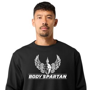 เสื้อสเวตเชิ้ตคอกลมสีดำสำหรับผู้ชาย ผ้าฟลีซพรีเมียม แขนยาว สวมใส่สบายๆ สไตล์สตรีทแวร์ สำหรับออกกำลังกายและเล่นกีฬา - Product Image 2