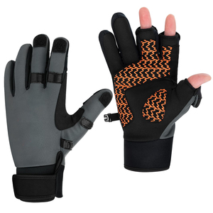 Gants de pêche à mouvement de main actif, double couture, manchette courte, respirants, professionnels - Product Image 1