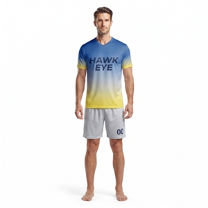 Ensemble de maillots de football pour hommes, uniforme d'équipe personnalisé, shorts d'entraînement, vêtements de sport, vente en gros - Product Image 1