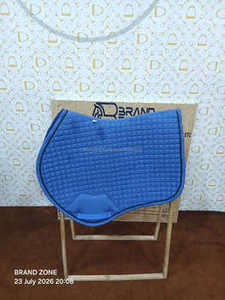 BRAND ZONE1995 Tapis de selle classique personnalisé en coton satiné avec doublure en maille, durable et confortable pour l'équitation et le saut d'obstacles - Product Image 5