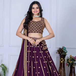 ผ้าจอร์เจียสุนัขจิ้งจอกสำหรับผู้หญิงผ้าปักลายแบบหนักดีไซน์ใหม่ - Product Image 1