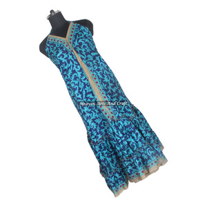 Nuevo Vestido Bohemio Hippie para Mujer, Estilo Sari Indio de Seda, Elegante Vestido de Noche sin Mangas para Damas - Product Image 1
