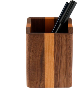 Business <b>Gift</b> Wood <b>Pen</b> Holder Desktop Office Promotional Pencil Holder Stylish Multi Storage Organizer Perfect <b>Gift</b> <b>Pen</b> Holder - Product Image 5