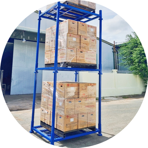 Adjustable stackable steel racks enhance warehouse storage Load handling capabilities <b>Stacking</b> racks <b>shelves</b> Racking systems - Product Image 5