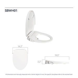 Sedile WC Bidet Intelligente con Seduta Riscaldata Regolabile e Temperatura e Pressione dell'Acqua Automatiche, Ugello Automatico, Bidet Portatile - Product Image 4