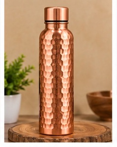 Botella de Agua Moderna de Cobre con Diseño de Mandala, Estilo Bohemio, Portátil para Viajes - Product Image 5