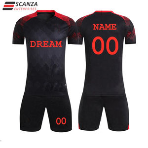 Ensemble d'uniformes de football personnalisés 100% polyester pour adultes, maillots de France avec logo personnalisé imprimé, impression numérique, respirant, service OEM - Product Image 3