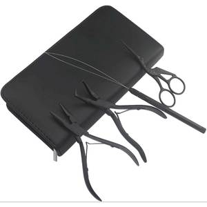 Kit de Pinzas Profesionales de Alta Calidad para Extensiones de Cabello, Accesorios 100% de Acero Inoxidable, Herramientas de Instalación y Extracción con Estuche Negro - Product Image 1