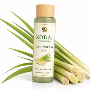 Huile Essentielle de Citronnelle du Tamil Nadu 100% Pure et Naturelle de Qualité Supérieure, Distillée à la Vapeur, pour Aromathérapie et Soin du Visage, par Kodai Global Export - Product Image 1