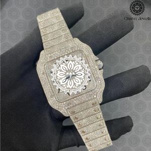Reloj de Lujo Charm_Jewells, Rectangular, Dorado, 38mm, Analógico, Cuarzo, Bisel con Diamantes, para Hombre - Product Image 1