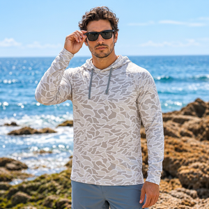 Vente en gros de sweat-shirts de pêche à capuche pour hommes, 160 GSM, marques de vêtements de pêche pour l'extérieur, pour les acheteurs au détail - Product Image 1