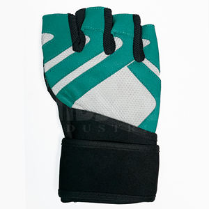 Guantes Deportivos de Medio Dedo con Logotipo Personalizado HANDSCHUHE INDUSTRIES, Transpirables, de PU, para Entrenamiento, Dominadas, Soporte para Muñeca, Guantes de Peso Unisex - Product Image 4