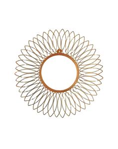 Espejo de pared moderno para el hogar, espejo de color dorado montado en la pared, redondo - Product Image 1