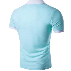 เสื้อยืดโปโลสำหรับผู้ชายผ้าฝ้าย100% สีพื้นสไตล์คลาสสิกเสื้อยืดลำลองสำหรับเด็กผู้ชายขนาดใหญ่พิเศษดีไซน์แบบกำหนดเอง - Product Image 4