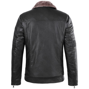Men's <b>Leather</b> Biker Outerwear Genuine <b>Leather</b> <b>Jacket</b> for Contemporary Fashion and Streetwear Brands - Product Image 2