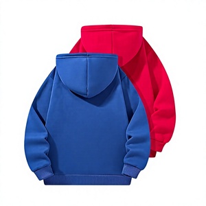 Customizable Plain Dyed Color Block Winter Lined Boys Eco-Friendly Breathable Hoodie Pullover Sweatshirt Long Sleeve Fleece - Product Image 2