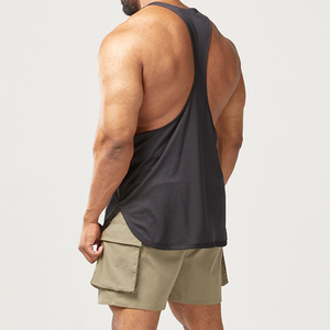 Débardeur stringer de musculation personnalisé pour hommes en tissu polyester/coton anti-plis et anti-rétrécissement Fortleo – Vente en gros - Product Image 4
