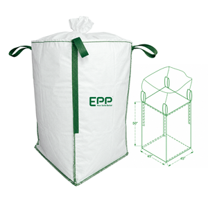 EPP Wholesale Super Sack <b>Bulk</b> Ton <b>Bag</b> FIBC Jumbo Big <b>Bag</b> 1 Ton 2 Ton 1000kg Capacity Custom Logo 1000kg for Sand Coal pp <b>Bag</b> - Product Image 1