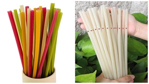 หลอดข้าวแบบใช้แล้วทิ้งเป็นมิตรกับสิ่งแวดล้อมปราศจากสาร BPA ย่อยสลายได้และปราศจากสารเคมี - Product Image 5