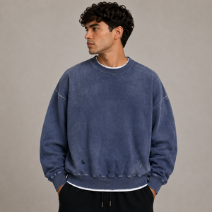 Sudaderas de moda urbana con MOQ bajo, sudaderas de corte holgado personalizadas, sudaderas vintage de estilo urbano para marcas de moda - Product Image 1