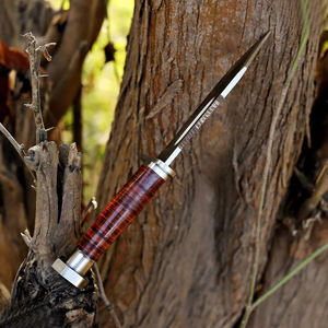 มีดล่าสัตว์คุณภาพสูง MORTAL SAGA ใบมีดคงที่ สแตนเลสอเนกประสงค์ สำหรับตั้งแคมป์ รับประกัน 1 ปี ขายส่ง - Product Image 5