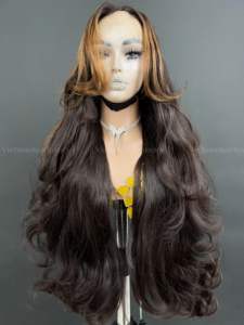 Pelucas de Cabello Humano Remy Vietnamita Sin Procesar en Oferta, Extensiones de Cabello Virgen Ondulado, Peluca Frontal con Cierre Transparente, Natural, Hecha a Máquina - Product Image 6