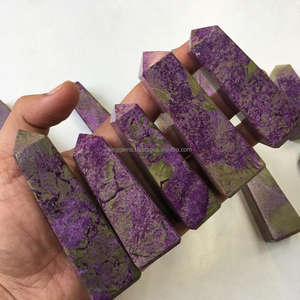 Torre Stichtite Natural de alta calidad, obelisco de cristal, thulita, estilo Feng Shui, piedra preciosa tallada para meditación y decoración del hogar - Product Image 2