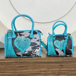 กระเป๋าเดินทางหนังวัวแท้ลายสลักมือ ดีไซน์ทันสมัย คุณภาพสูง พร้อมซิปปิด สำหรับใช้ในชีวิตประจำวัน ขายส่ง - Product Image 1