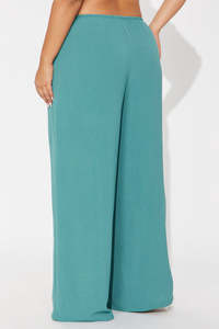 Pantalones anchos ligeros para mujer, pantalones informales holgados de cintura alta, transpirables, cómodos, elegantes, para uso diario - Product Image 6