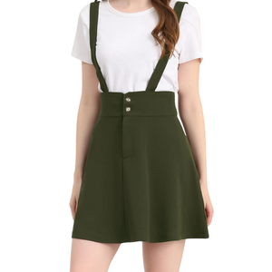 กระโปรงทรงเอวสูงแบบเปปลัมสำหรับผู้หญิง กระโปรงบานชายระบาย สไตล์ลำลอง เหมาะสำหรับใส่ไปเที่ยวพักผ่อน ความยาวปานกลาง แฟชั่น ขายส่งจำนวนมาก - Product Image 1