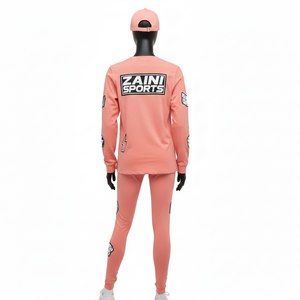 Conjunto Deportivo para Mujer, Camiseta y Leggings, Tela de Poliéster y Spandex de Alta Calidad, 180 GSM en la Parte Superior, 200 GSM en la Parte Inferior, Logotipo Personalizado - Product Image 2