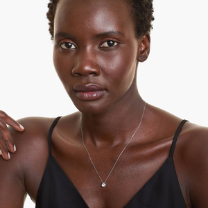 Collier tennis en argent 925, argent sterling massif, diamants moissanite étincelants, bijoux pour femmes, cadeau élégant et luxueux - Product Image 4