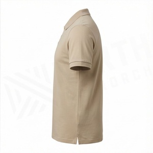 เสื้อโปโลแขนสั้นผู้ชาย เนื้อผ้าสำหรับฤดูร้อน แฟชั่นแบบโปร่ง ระบายอากาศได้ดี น้ำหนักเบา สวมใส่สบายๆ สไตล์ลำลอง - Product Image 3