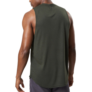 Camiseta sin Mangas con Capucha y Cuello en V para Hombre, de Alta Calidad, Transpirable, Tejida, Informal, para Gimnasio, 100% Algodón, Servicio OEM, Personalizable - Product Image 5