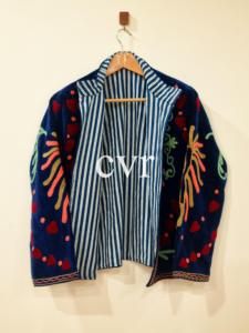 Chaqueta de Terciopelo Estilo Chino con Bordado, Manga Larga, Cuello Mandarín, Bordado a Mano con Patrón Floral, Ropa de Abrigo de Invierno para Adultos - Product Image 4