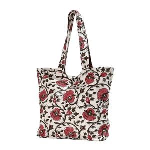 Sacs-cadeaux fourre-tout en coton bio teint de style bohème biodégradable avec poignée de transport à l'épaule Taux compétitif - Product Image 2