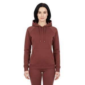 Sudadera con Capucha Oversize Marrón Cognac de Alto Gramaje 350GSM 100% Algodón French Terry Estilo Urbano con Hombros Caídos y Logotipo Personalizado - Product Image 1