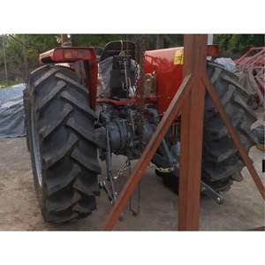 Tractor Massey Ferguson MF 385 4WD 85 HP para agricultura comercial robusto con pesos delanteros y barra de tiro - Product Image 5