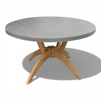 Ensemble de chaises de salle à manger modernes en rotin tressé pour l'extérieur, en bois de teck, pour jardin et terrasse, idéal pour les projets de mobilier de restaurant et d'hôtel