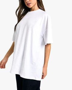 Top Corto Personalizado de Algodón 100% Batik de 280 g/m², Estilo Vintage, Lavado Ácido, Oversize, para Mujer, con Estampado, Manga Corta, OEM ODM - Product Image 1