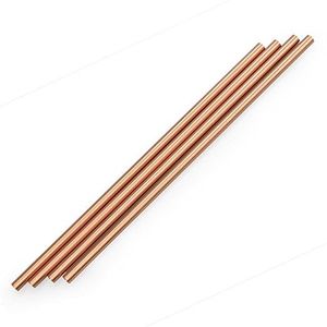 Reusable Copper Cocktail Beverage Tubes Bent <b>Metal</b> Drinking <b>Straw</b> Set for Premium Bar and Kitchen Accessories - Product Image 3