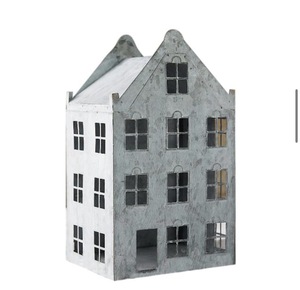 Lanterne de style hollandais galvanisée, en fer naturel fait main, pour la décoration de la maison, Noël, la Saint-Valentin, durable - Product Image 3