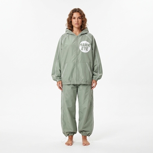 Ensemble de survêtement décontracté coupe-vent personnalisé pour femme, vente en gros - Product Image 3