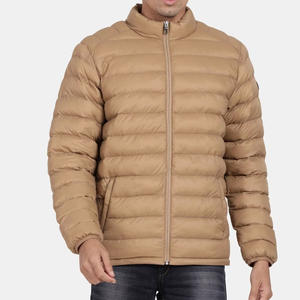 Cheap Price Hot Sale <b>Men</b> Winter Puffer <b>Jacket</b> 100% Nylon Stand Collar Patchwork Windproof Breathable Unique Design - Product Image 1
