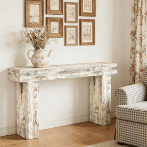 Consolle Lunga Moderna di Lusso in Legno Massello, Arredamento Contemporaneo per Ingresso, Appartamento o Soggiorno d'Hotel - Product Image 1
