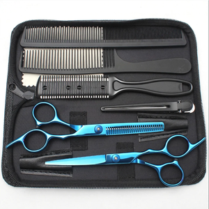 Professional Barber Scissors Set 6 Inch Stainless Steel Hair Cutting Thinning Kit with <b>Case</b> Comb Salon Home Stylist <b>Tools</b> 1001 - Product Image 6