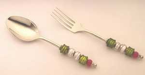 Wholesale Price Restaurant Dinner Spoon 304 Stainless Steel Flatware Set <b>Resin</b> With Handle for Wedding Birthday Party <b>Table</b> <b>Top</b> - Product Image 2