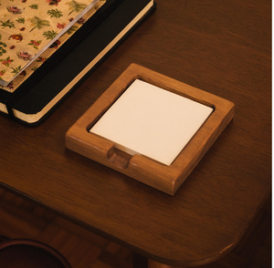 Luxury Wooden <b>Sticky</b> <b>Notes</b> Holder Handmade Square Shape Handmade Polished For Office Desk By UF INTERNATIONAL Crafts In India - Product Image 6