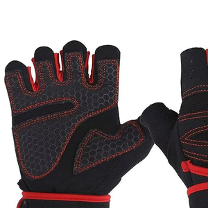 Wholesale Custom Logo Comfortable Fitness Workout <b>Gloves</b> Gym <b>Weight</b> Lifting Sport Cross Training Grip With Wrist Support - Product Image 3