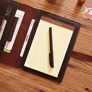 A5 Portefeuille Bloc-Notes Personnalisé en Cuir Journal Couverture Rechargeable Journal Titulaire Hommes Planificateur LP5-0019 - Product Image 5